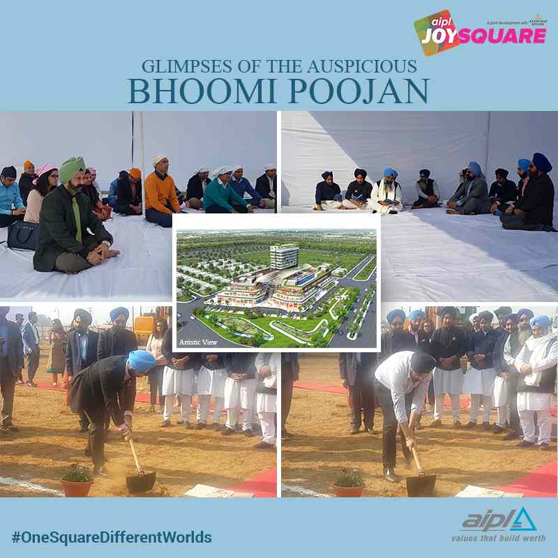 Few glimpses of the auspicious Bhoomi Poojan of AIPL Joy Square in Gurgaon Update